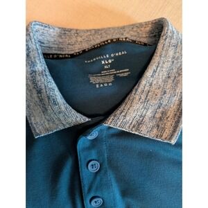 Men's Shaquille O'Neal Blue Polo Golf Shirt XLT